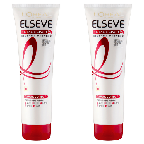 로레알파리 토탈리페어5 헤어팩, 280ml, 2개