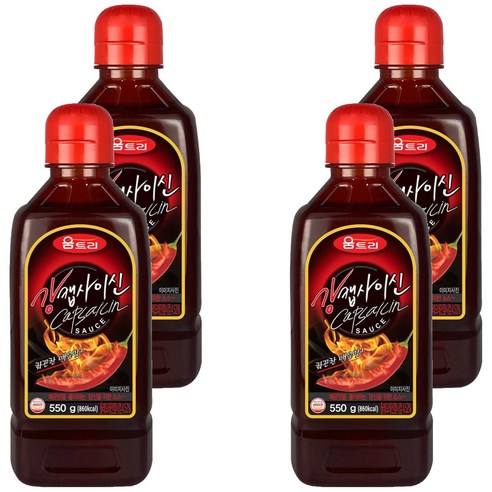 움트리 강캡사이신 액상소스, 550g, 4개