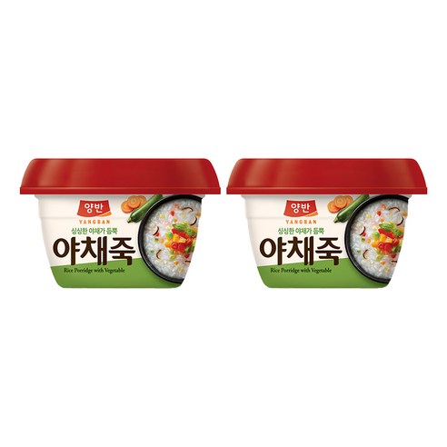 양반 야채죽, 287.5g, 2개