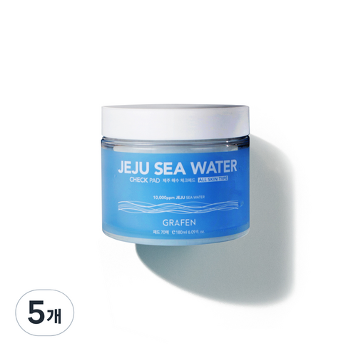 그라펜 제주해수 체크패드 70p, 180ml, 5개