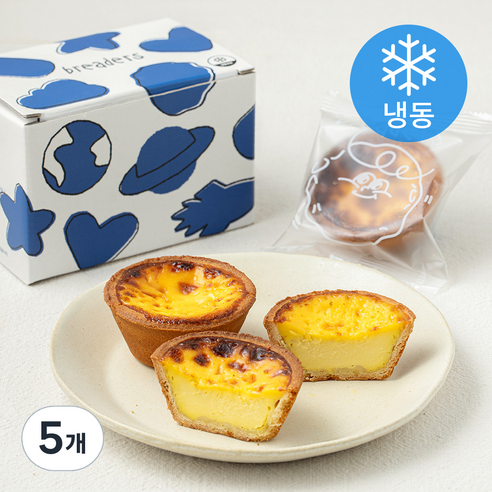 브레더스 달덩이 에그타르트 (냉동), 70g, 5개, 3개입