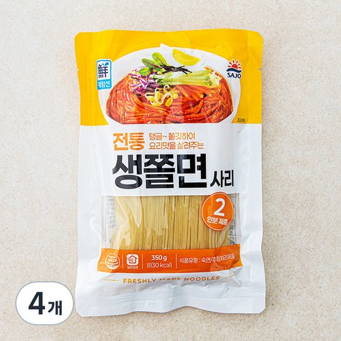 대림선 생쫄면, 350g, 4개