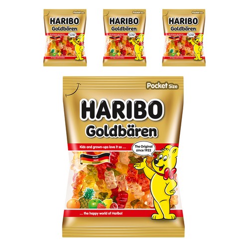 하리보 골드베렌 젤리, 100g, 4개