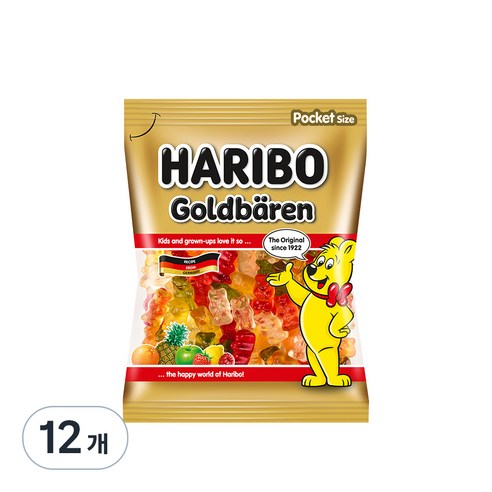 하리보 골드베렌 젤리, 100g, 12개