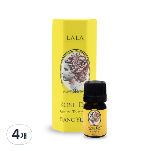 라라 로즈데이 여성청결제 일랑일랑, 5ml, 4개