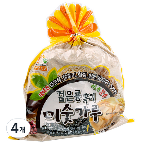 오양식품 검은콩 흑미 미숫가루, 4개, 1kg
