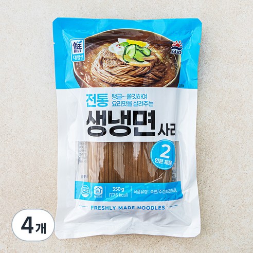 대림선 생냉면 면사리, 350g, 4개