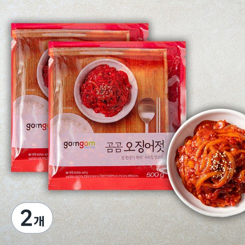 곰곰 오징어젓, 500g, 2개