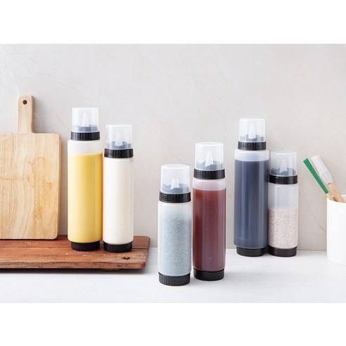 냉장고 속 소스 지옥 탈출! 코멧 소스통으로 깔끔하게 정리하세요.