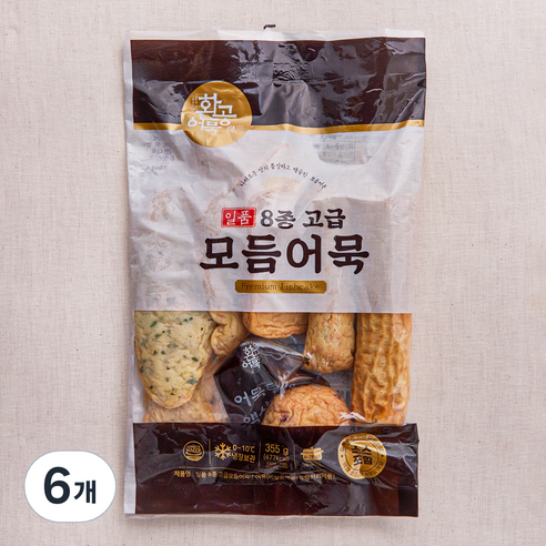 환공어묵 8종 고급모듬어묵, 355g, 6개