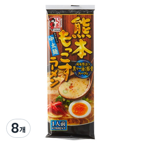 이츠키 쿠마모토 돈코츠 라멘 123g, 8개