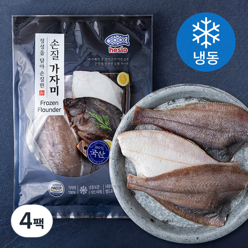 해슬로 깔끔한 손질 가자미 (냉동), 400g(대), 4팩
