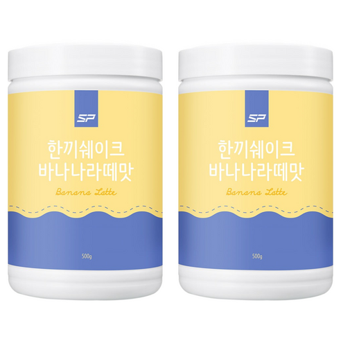 SP스포츠 성풍양행 한끼쉐이크 바나나라떼맛, 500g, 2개