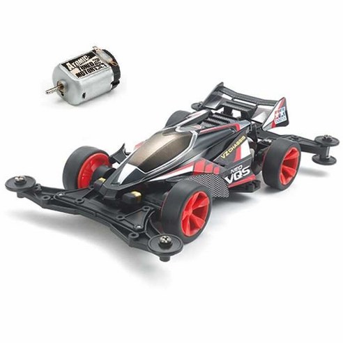 타미야 레이서 미니사구 시리즈 자동차 Neo-VQS VZ 섀시 18094 + Atomic Tuned 2 Motor PRO 15486, 혼합색상, 1개