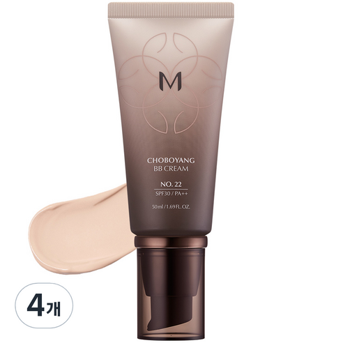 미샤 M 초보양 BB크림 SPF30 PA++, 22호 은은한베이지, 50ml, 4개