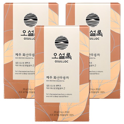 오설록 제주 화산우롱차, 1.5g, 20개입, 3개