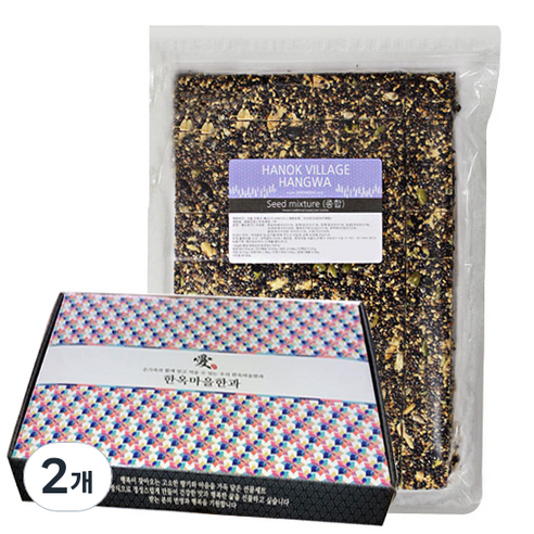 한옥마을한과 종합강정, 1kg, 2개