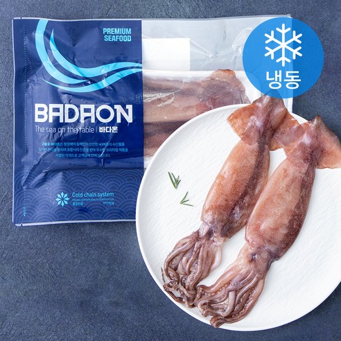 바다온 손질 통오징어 (냉동), 280g(2미), 1개