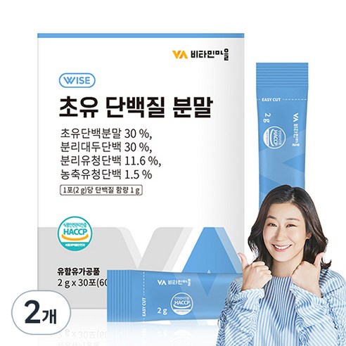 비타민마을 초유 단백질 분말 30p, 2개, 60g