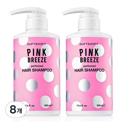 더프트앤도프트 퍼퓸드 샴푸 핑크브리즈, 500ml, 8개