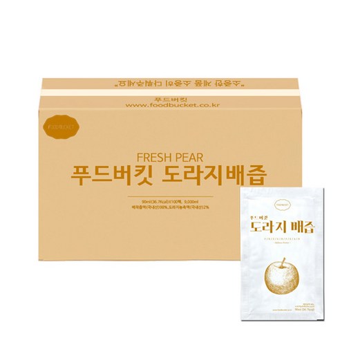 푸드버킷 도라지배즙, 90ml, 100개