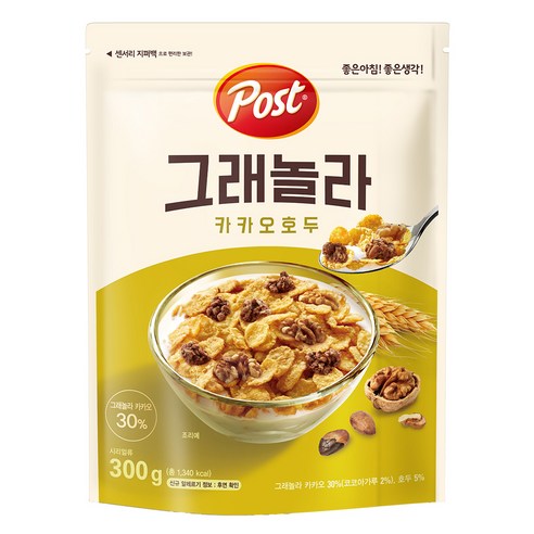 동서 포스트 카카오 호두 그래놀라, 300g, 1개