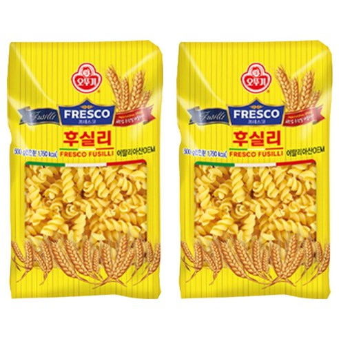 오뚜기 프레스코 후실리, 500g, 2개