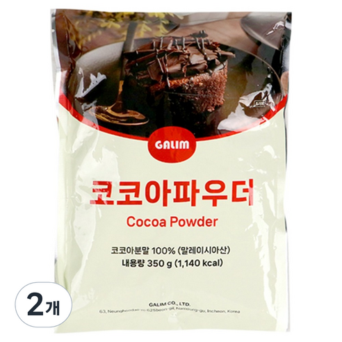 가림 코코아파우더, 350g, 2개, 350g, 1개