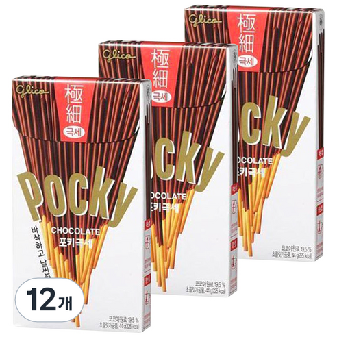해태 포키극세초콜릿, 44g, 12개