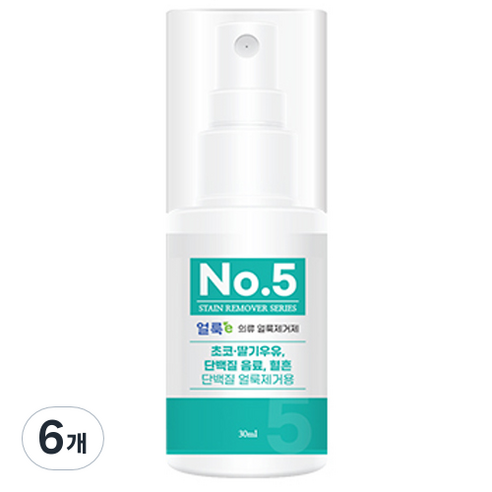 엘타얼룩이 의류 얼룩제거제 No5, 30ml, 6개
