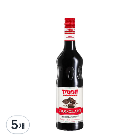 토스키 초콜렛향 시럽, 1L, 5개