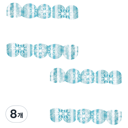 뷰티팝 겨울 에디션 네일스티커 10p, 07, 8개