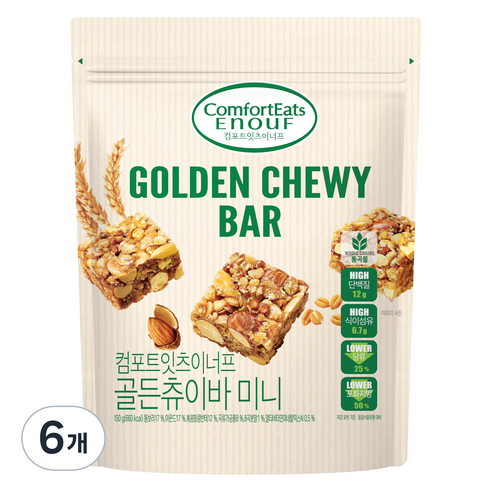 컴포트잇츠이너프 골든츄이바 미니, 6개, 150g