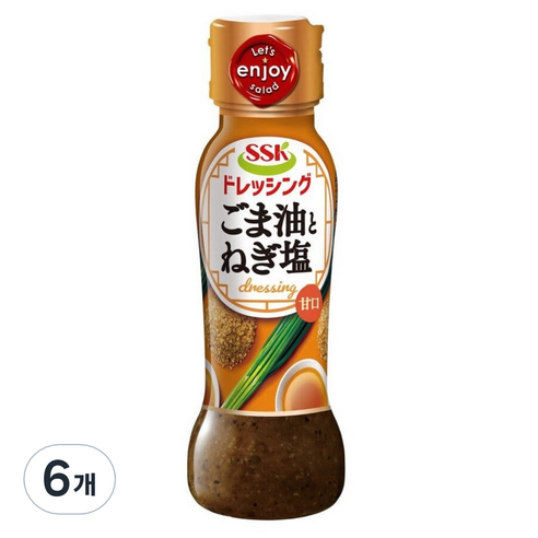 에스에스케이 참깨파 시오다레 소스, 6개, 160ml