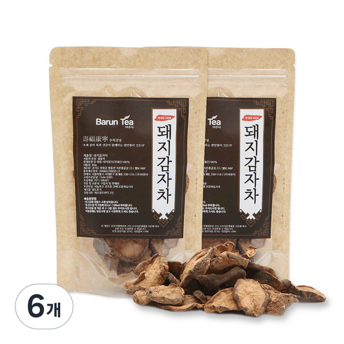 바른티 국내산 돼지감자차, 80g, 6개