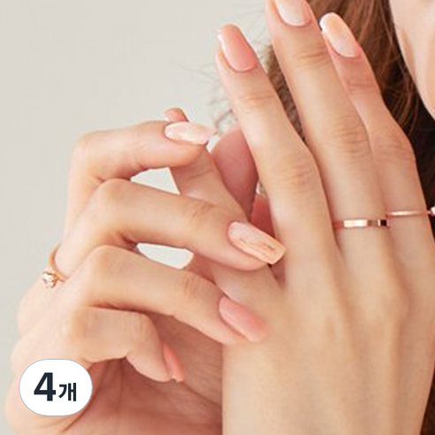모노라이크 모노몬드 젤네일 스티커, 4개, 132 Pink aurora