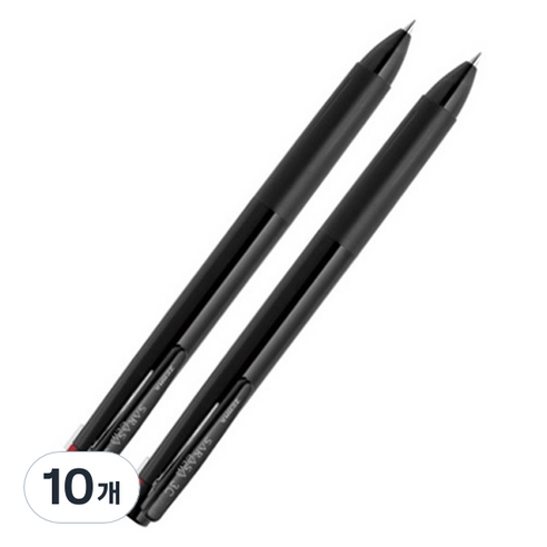 사라사 클립 3색 펜 0.5mm, 블랙, 10개