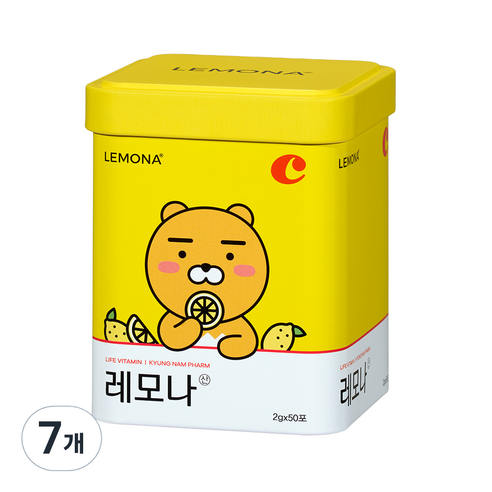 레모나 카카오 프렌즈 에디션 틴케이스 랜덤발송 50p, 100g, 7개