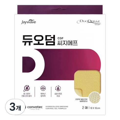 듀오덤 제이웨이브 씨지에프 CGF 벌집폼밴드 2p, 3개