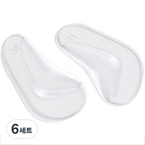 나음다름 발바닥 소프트 보호대 좌우세트 투명, 6세트