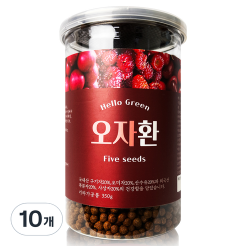헬로우그린 오자환 통, 350g, 10개