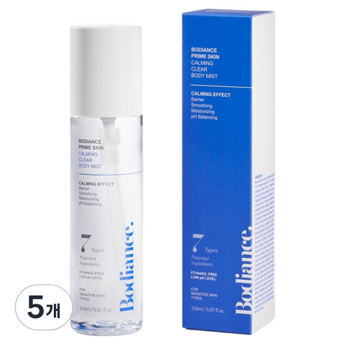 바디언스 카밍 클리어 진정 미스트, 150ml, 5개