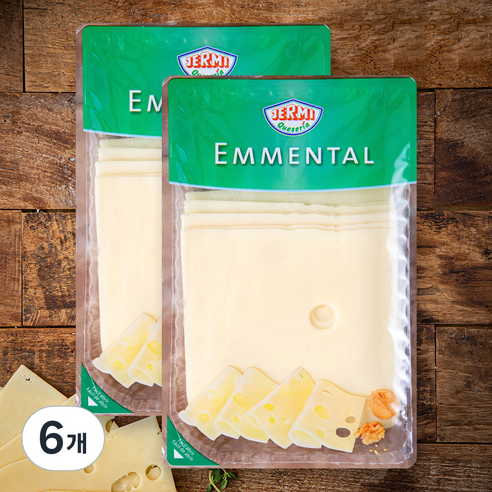 제르미 에멘탈 슬라이스 치즈, 150g, 6개