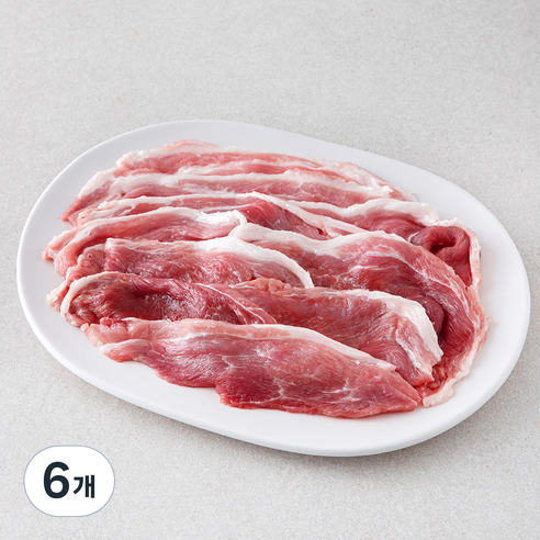 곰곰 무항생제 뒷다리살 불고기용 (냉장), 6개, 500g