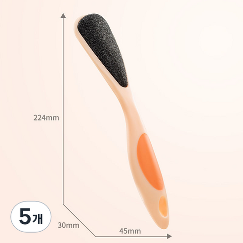 발각질 제거 케어 양면 브러쉬 오렌지, 1개입, 5개