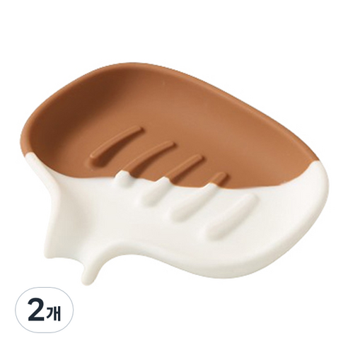 블럭마트 투톤컬러 비누받침, TYPE7, 2개
