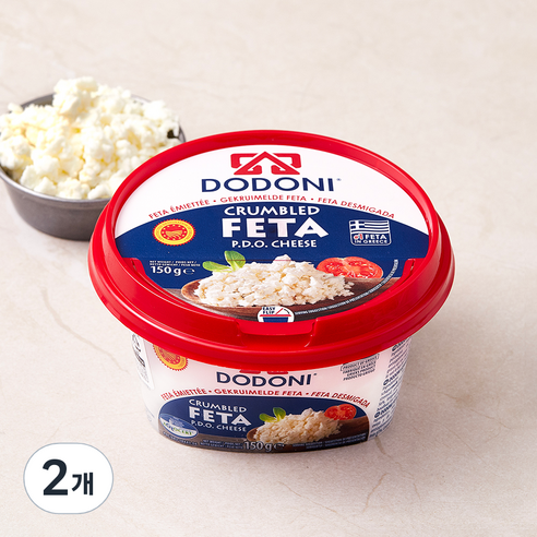 도도니 크럼블드 페타 치즈, 150g, 1개입, 2개