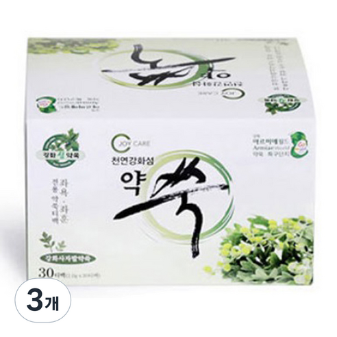 강화섬약쑥 좌욕 좌훈 전용 강화섬 약쑥티백 30p, 3개