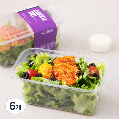 샐러드마녀 스파이시치킨 샐러드, 245g, 6개