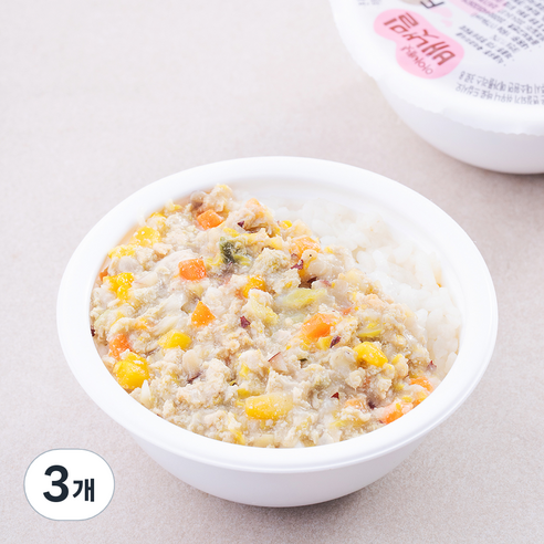 배냇밀 영양 닭안심 덮밥, 혼합맛, 160g, 3개